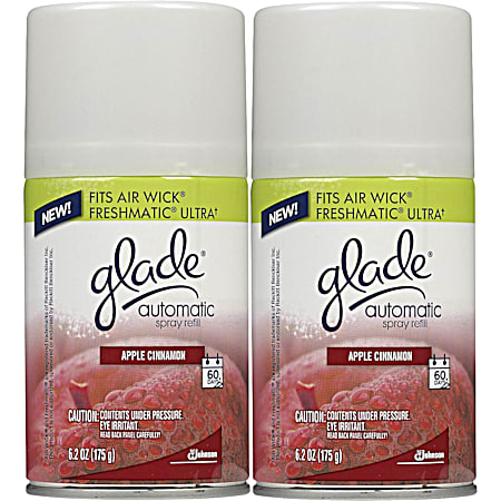 Glade Sense & Spray 6.2 oz Apple Cinnamon Automatic Spray Freshener Refill - 2 Pk