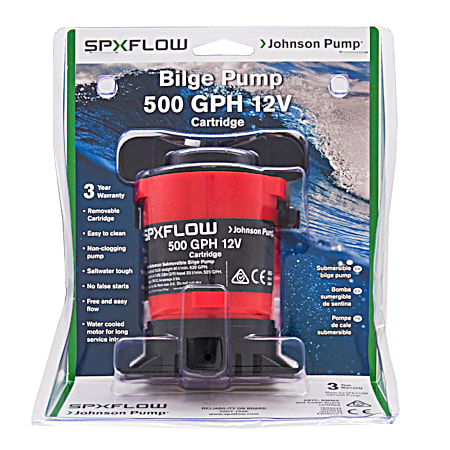 500GPH 12V Cartridge Bilge Pump