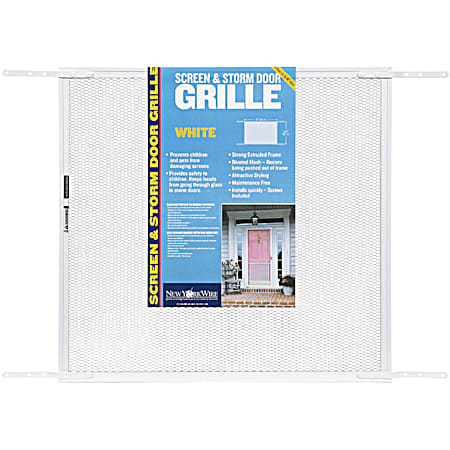 New York Wire Screen & Storm Door Grille 24 In. x 30 In. - White