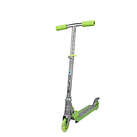 Kid's Green 2-Wheeled Curve Basic Light Up Scooter