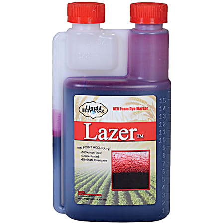 Liquid Harvest Lazer Red Foam Dye - 16 Oz.