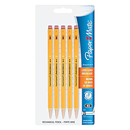 Paper Mate SharpWriter Mechanical Pencils - 5 Pk
