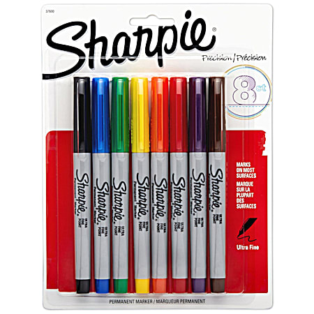 Sharpie Ultra Fine Point Permanent Markers - 8 Pk