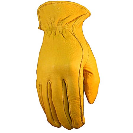 Field & Forest Adult Prescott Gold Lined Deerskin Gloves