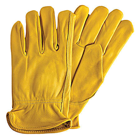 Men's Gold Unlined Deerskin Gloves