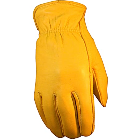 Ladies' Gold Campers Lined Deerskin Gloves