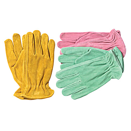 Women's Cowhide Leather Gloves - Assorted