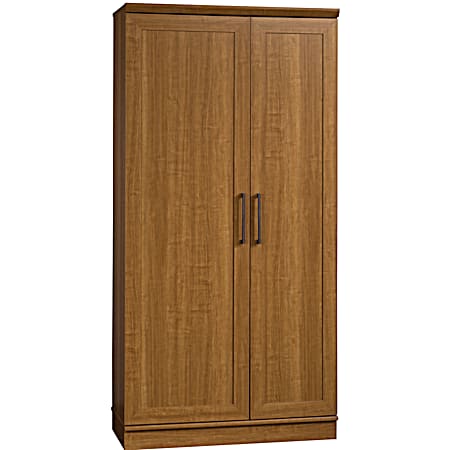 Home Plus Sienna Oak Finish Storage Cabinet