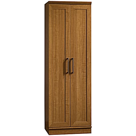 Home Plus Sienna Oak Finish Narrow Storage Cabinet