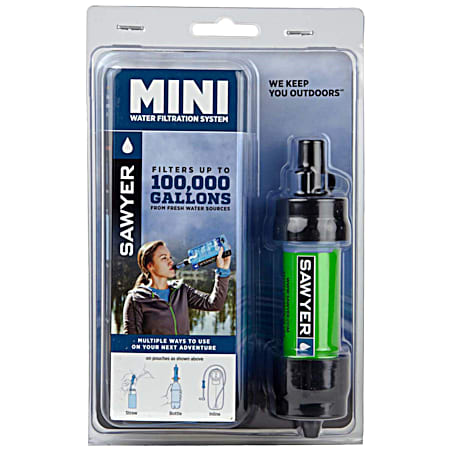 100,000 gal Green Mini Portable Water Filtration System