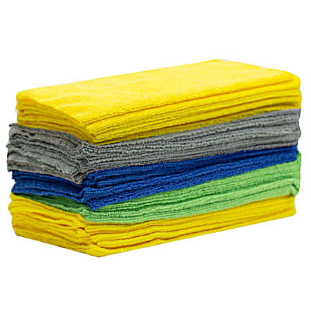 Grab-N-Clean Reusable Microfiber Cloths - 50 Pk