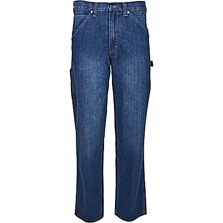 Men's Legend Medium Stonewash Rugged Fit Crosshatch Sandblast Carpenter Jeans