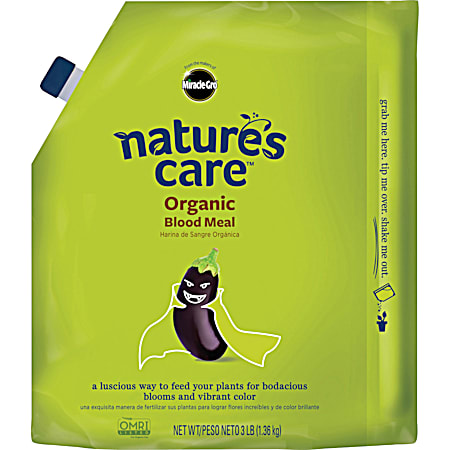 Nature's Care 3 lb Ready-to-Use Granular Organic Blood Meal