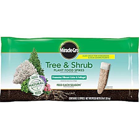Tree & Shrub Fertilizer Spikes - 12 Pk
