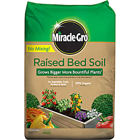 1.5 cu ft Pre-Mixed 100% Organic Raised Bed Garden Soil