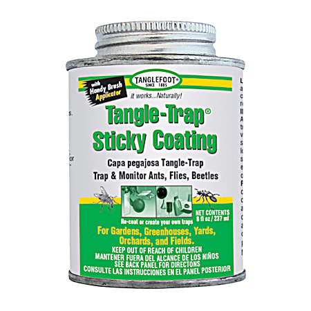8 oz Tangle-Trap Sticky Coating Can w/ Brush Cap