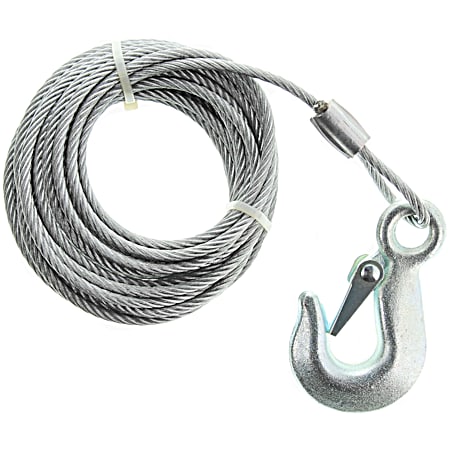 4000 lb Winch Cable w/ Hook