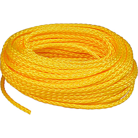 Hollow Braid Poly Rope - Yellow