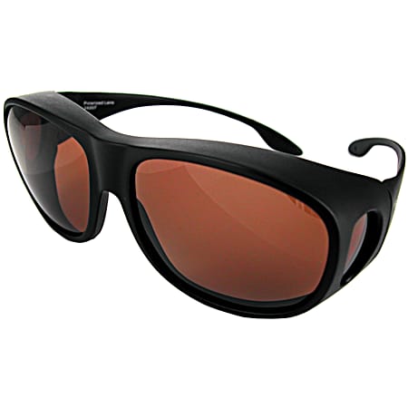 Black Fits-Over Polarized Sunglasses - Assorted
