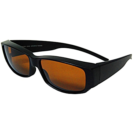 Large Black Classic Soft Square Fits-Over Sunglasses