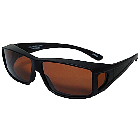 Adult Black Panorama Hard Rectangle Fit Over Sunglasses