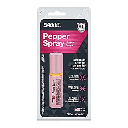 SABRE Pink Lipstick Design Pepper Spray