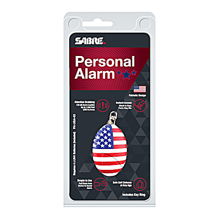 USA 130 dB Personal Alarm Key Chain w/ Light