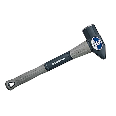 S400 Jobsite 3 lb Cross-Pein Hammer w/ Cushion Grip & 16 in Fiberglass Handle