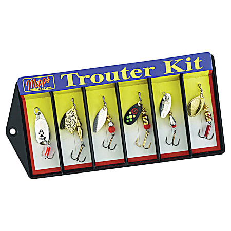 6-Lure Trouter Plain Spinners Kit