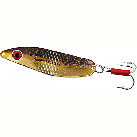 Syclops Plain Treble Hook Spoon - Brown Trout