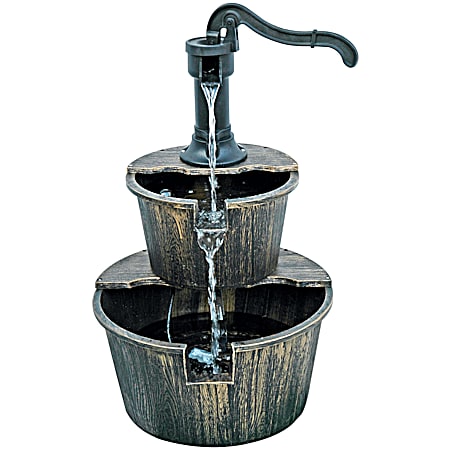 2-Tier Bucket Garden Water Fountain