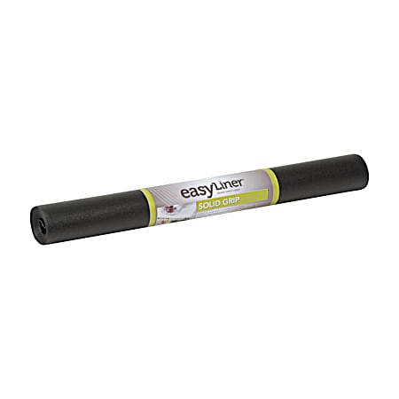 Easy Liner Black Solid Grip Shelf Liner