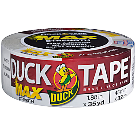 Duck Tape Max Strength Duct Tape 1.88 In. x 35 Yd. White