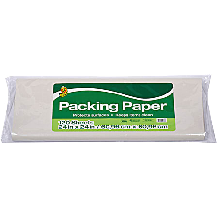 Duck 24 in x 24 in White Packing Paper - 120 Ct