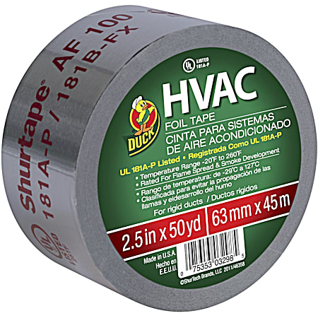 Duck HVAC Foil Tape 2.5 In. x 50 Yd.