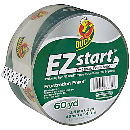 EZ Start 1.88 in x 60 yd Clear Packaging Tape