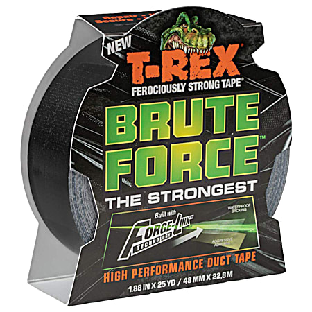 Brute Force 1.88 in x 25 yd Black High-Performance Duct Tape