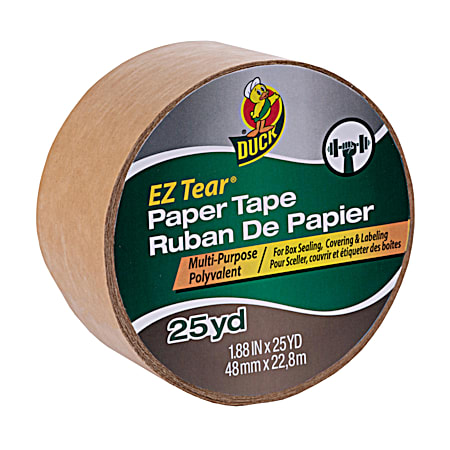 EZ Tear 1.88 in x 25 yd Tan Paper Tape