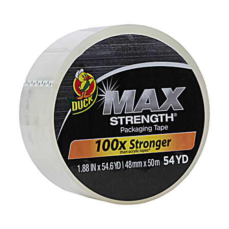 Max Strength 1.88 in x 54.6 yd Clear Packing Tape
