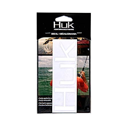 Huk 6 in White Huk Decal