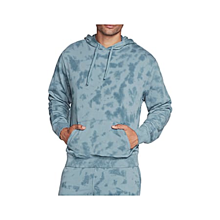 Men's SKECHDYE Expedition Smoke Blue Long Sleeve Cotton French Terry Hoodie