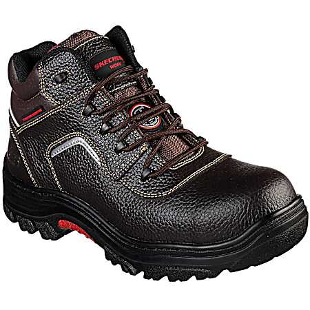 For Work Men's Burgin-Sosder Brown Composite Toe Boots