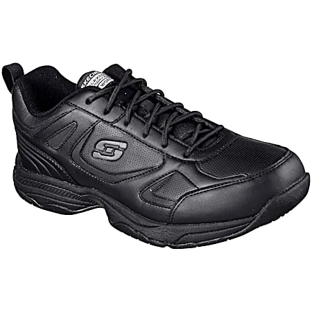 For Work Men's Dighton Black Athletic Slip-Resistant Shoes