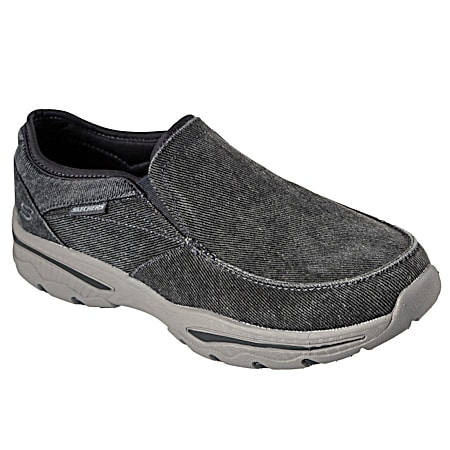 Men's Creston Moseco Charcoal Slip-On Canvas Shoes