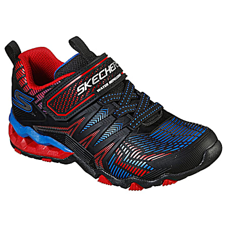 Skechers Boys' Hydro-Static Black/Red Athletic Shoes