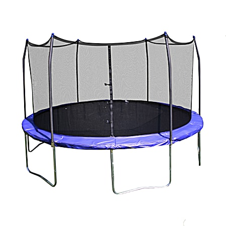 Blue 12 ft Round Trampoline w/Enclosure