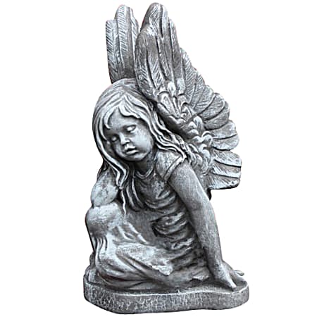 12 in x 12 in Concrete Angel Series Statue - Assorted