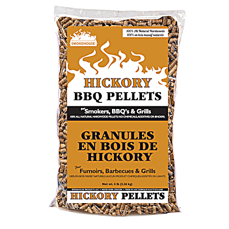 5 lb Hickory Flavor Wood BBQ Pellets