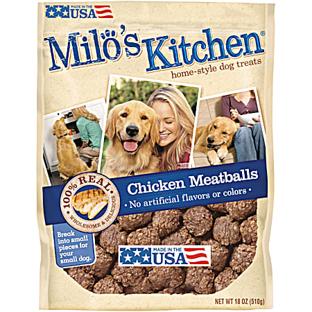 18 oz Chicken Meatballs Dog Treats