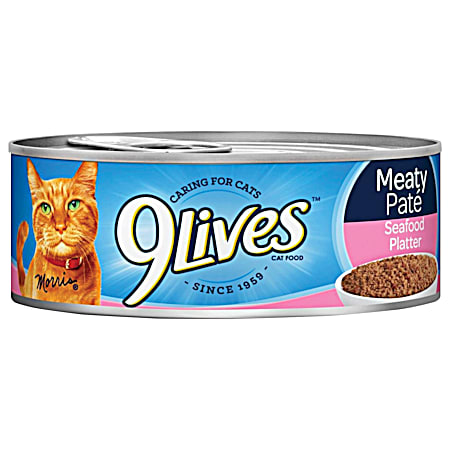 9Lives All Lifestages Seafood Platter Meaty Pate Wet Cat Food